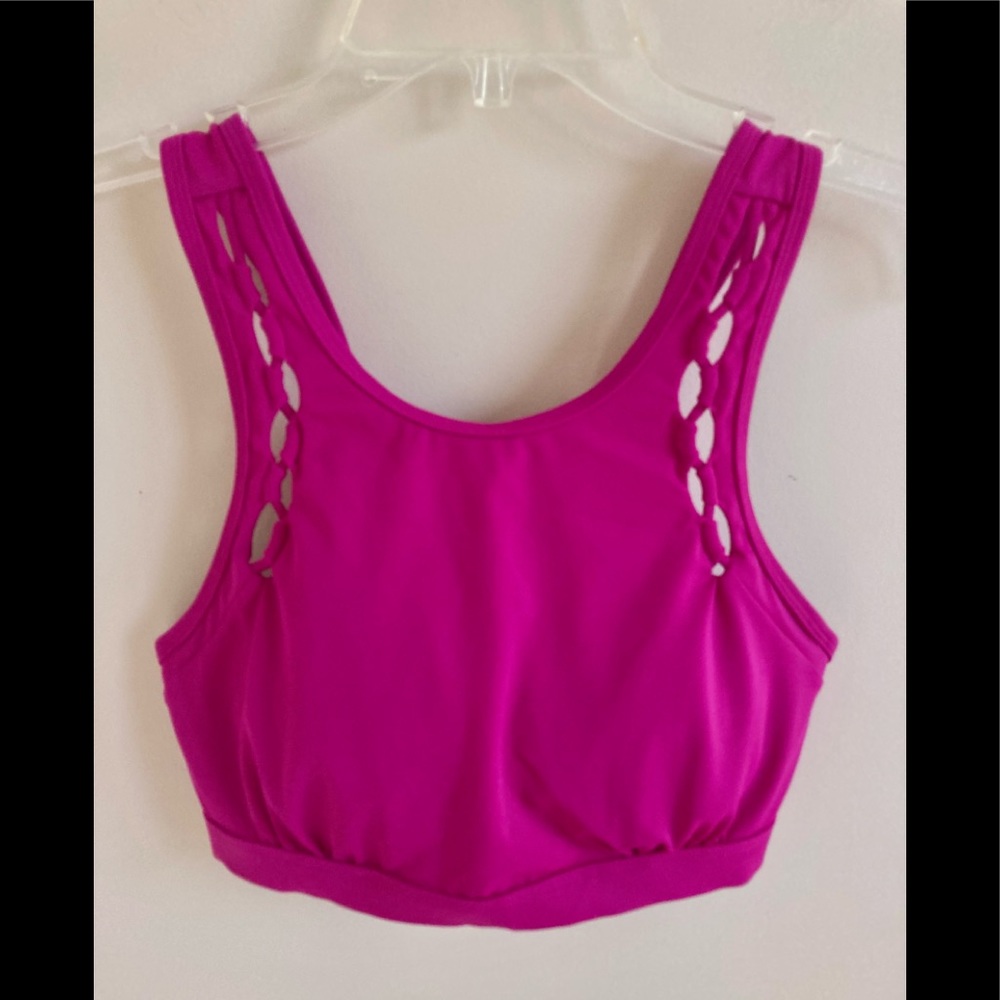 NWOT-Athleta pink high neck bikini, 34B/C